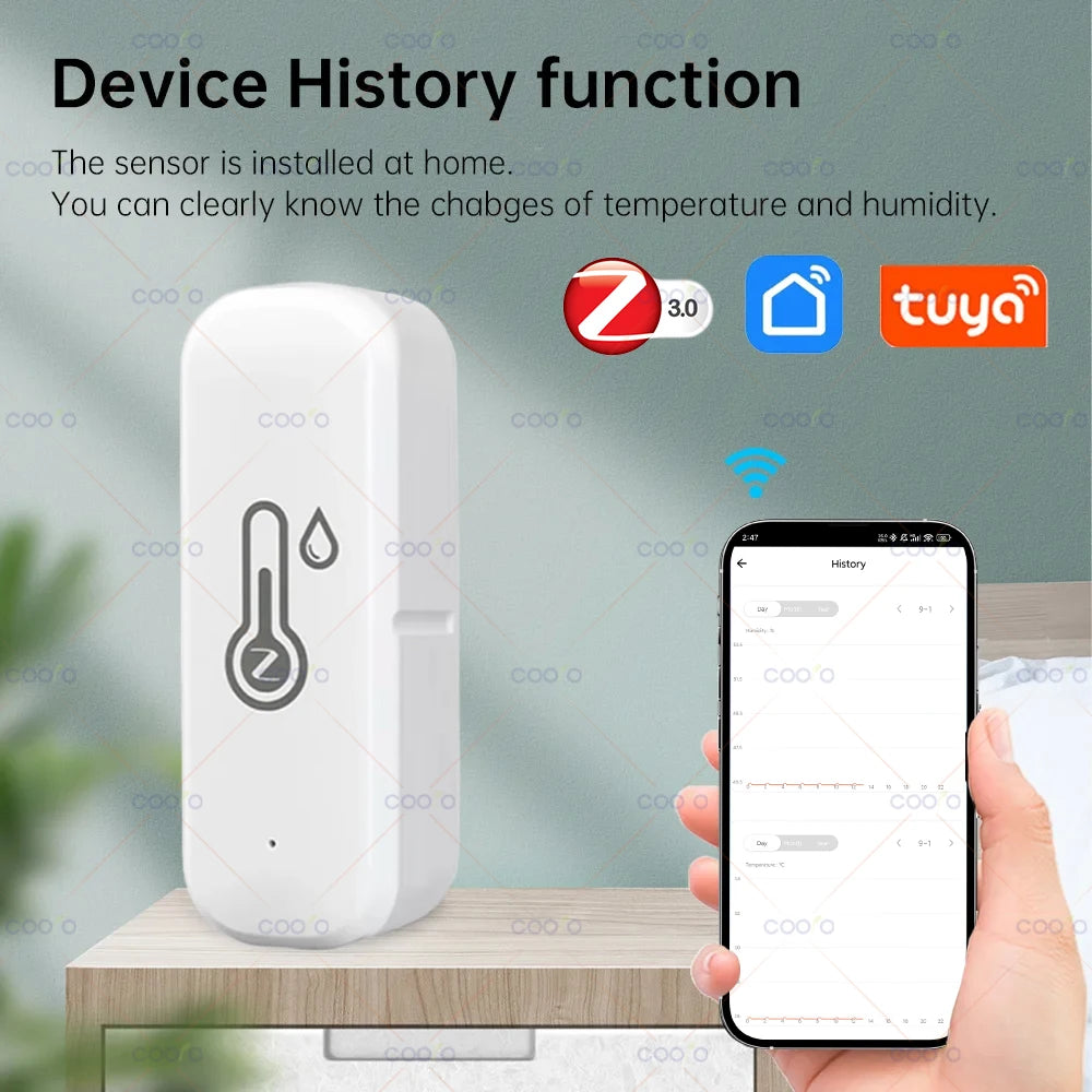Capteur Zigbee température et humidité Domotia - installation