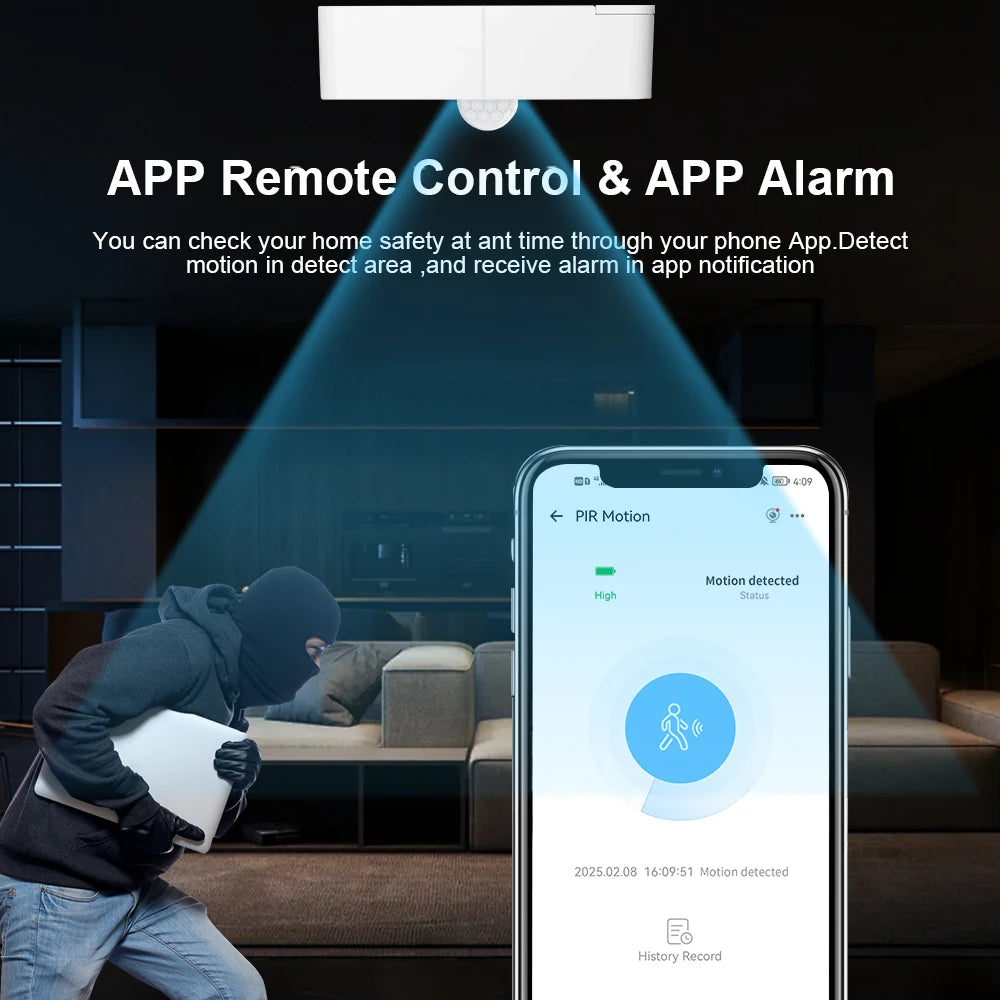 Capteur Zigbee de mouvement PIR Domotia - installation