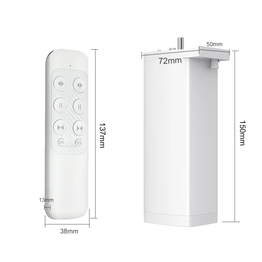 Moteur de Rideau/Volet Électrique Zigbee/WiFi - Compatible Tuya, Alexa
