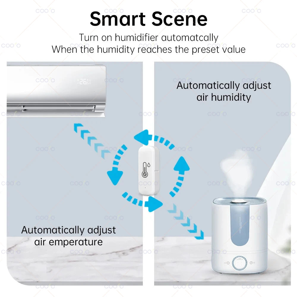 Capteur Zigbee Température & Humidité - Compatible Tuya, Smart Life