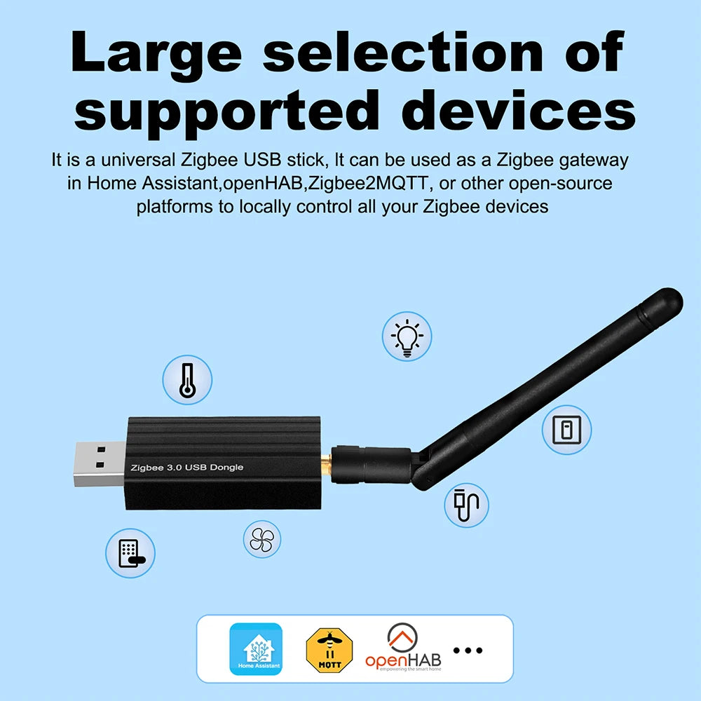Clé USB Coordinateur Zigbee 3.0 - Compatible Home Assistant & Zigbee2MQTT