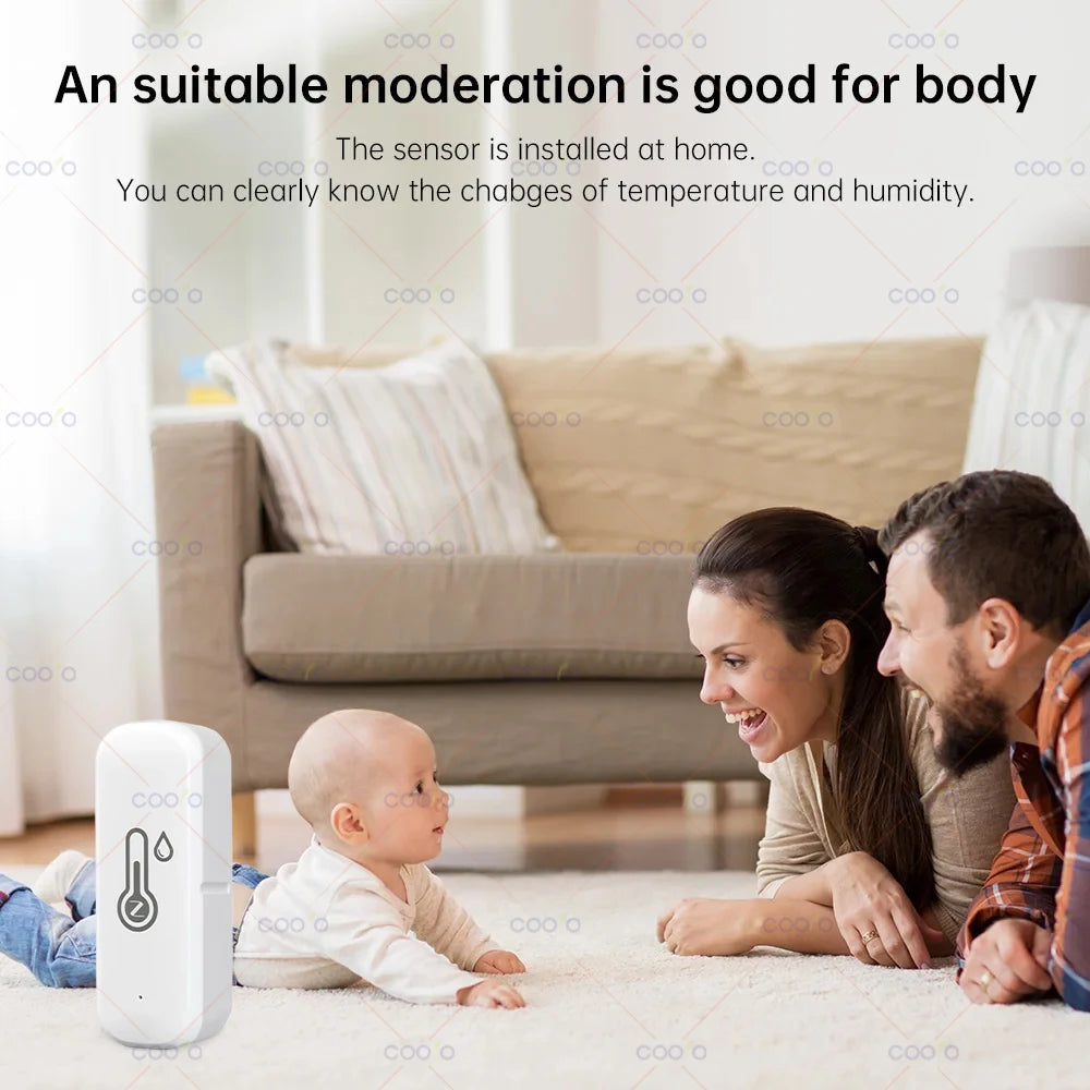 Capteur Zigbee Température & Humidité - Compatible Tuya, Smart Life