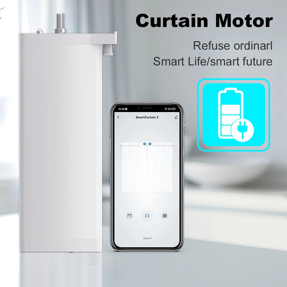 Moteur de Rideau/Volet Électrique Zigbee/WiFi - Compatible Tuya, Alexa