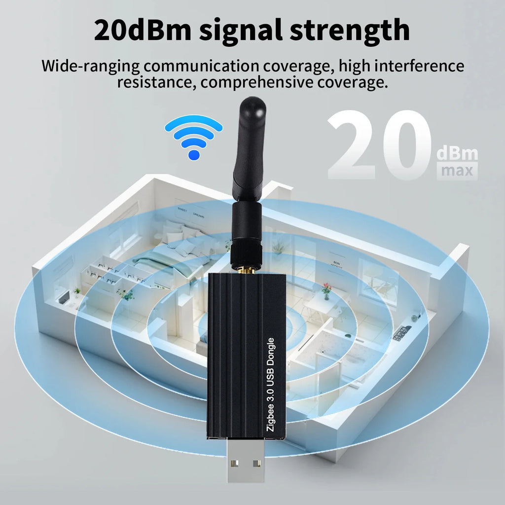 Clé USB Coordinateur Zigbee 3.0 - Compatible Home Assistant & Zigbee2MQTT