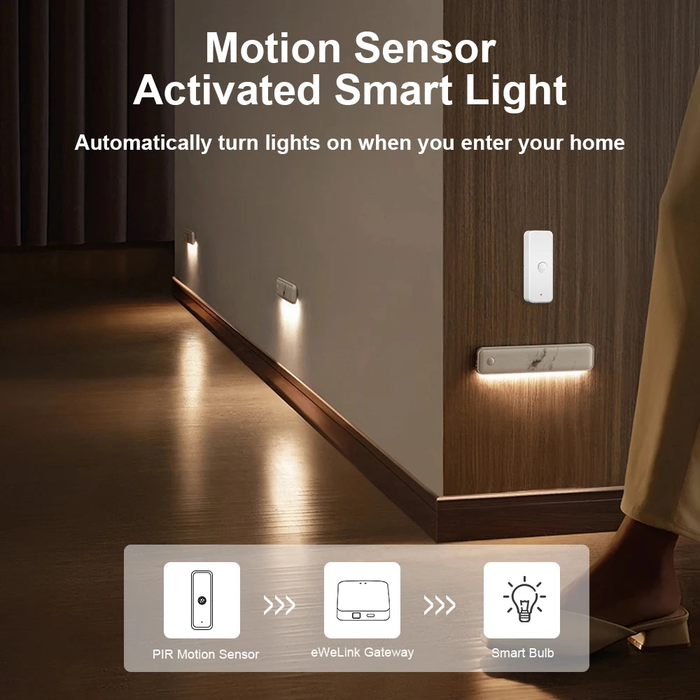 Capteur Zigbee de Mouvement PIR - Compatible Tuya, eWeLink, Alexa