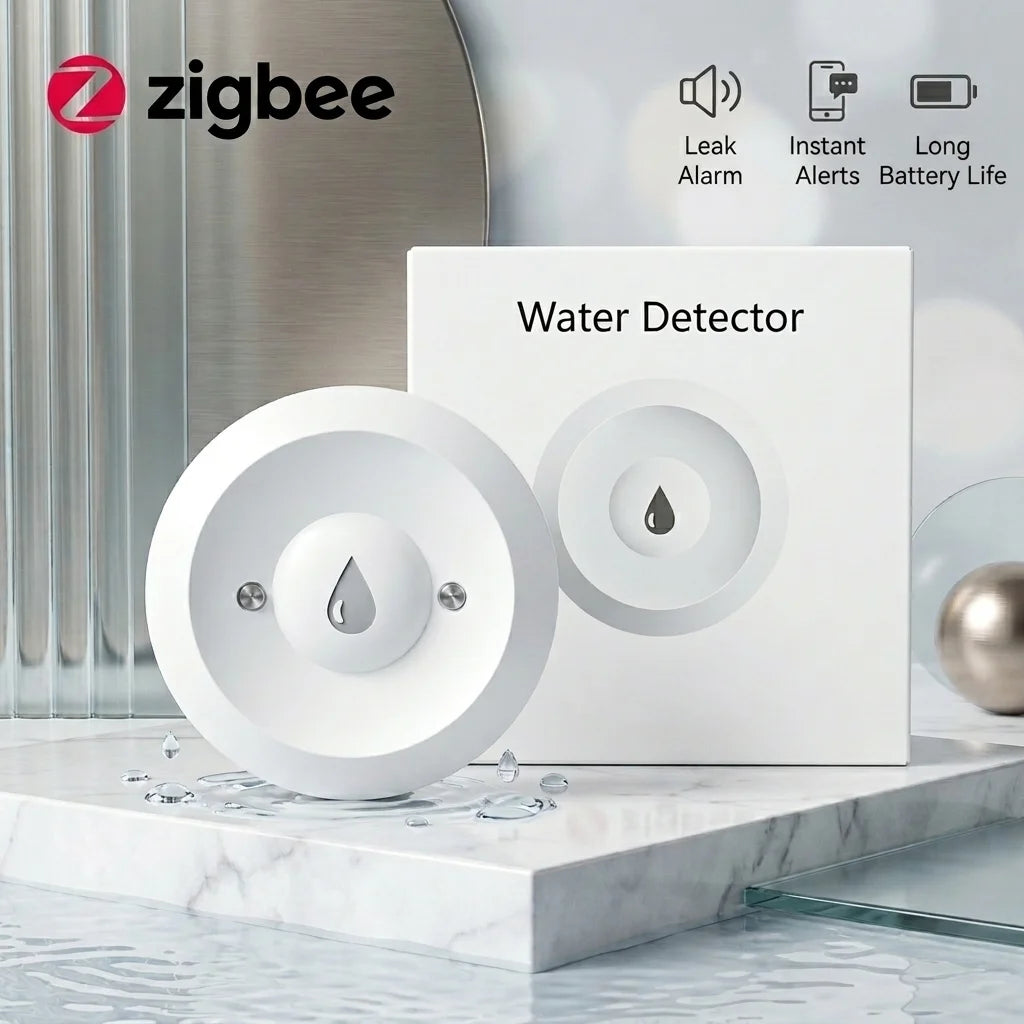 Détecteur de fuite d'eau Zigbee Domotia
